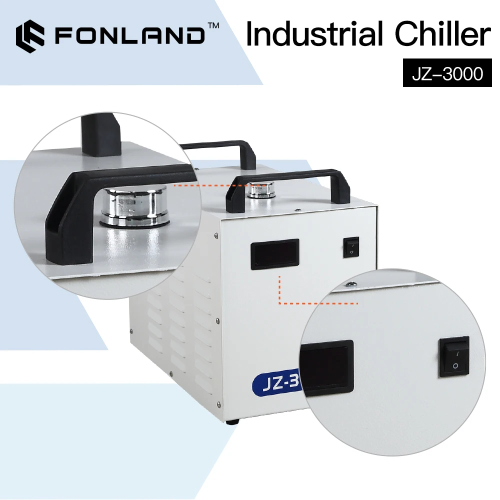 Laser Industrial Chiller - Chiller de Água Industrial FONLAND JZ-3000