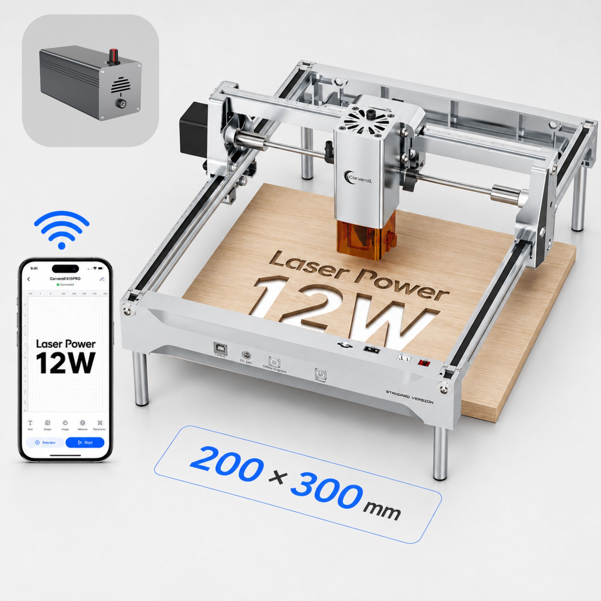 Industrial Laser Engraver - Gravador e Cortador a Laser K15