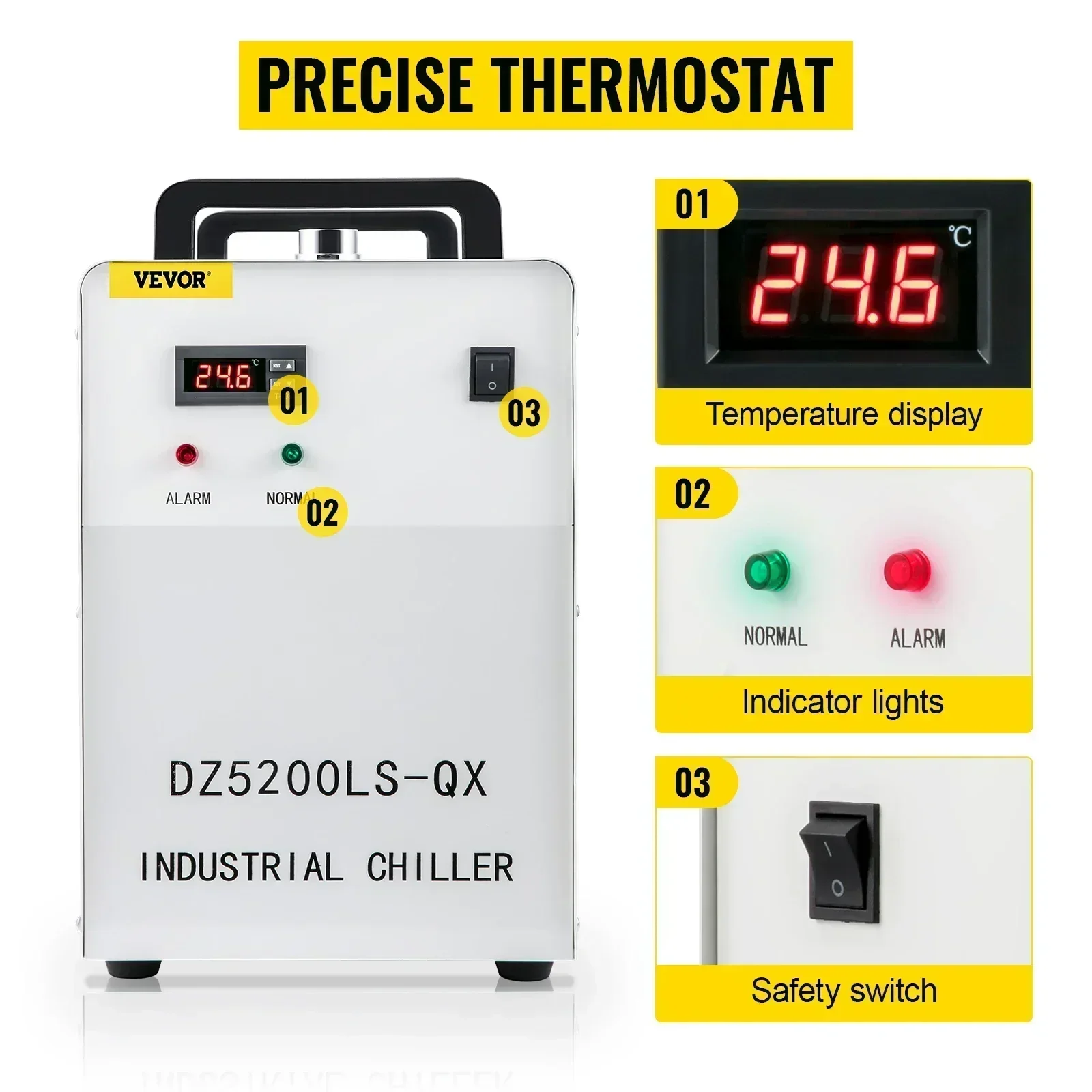 Resfriador de Água Industrial  - Laser Industrial Chiller avaliação e preço
